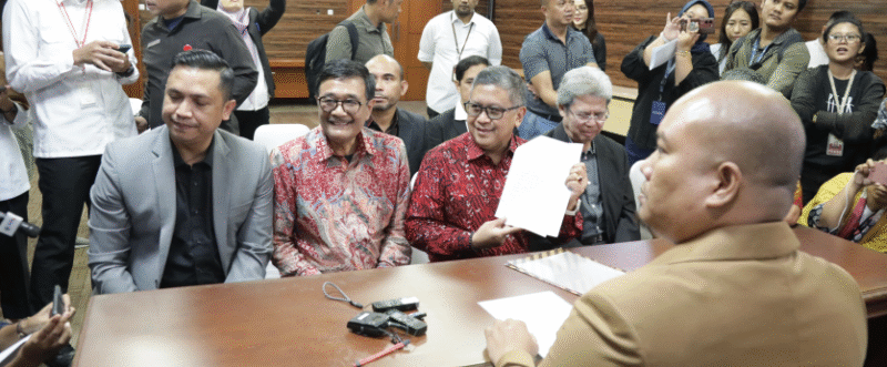 Hasto Kristiyanto, Sekretaris Partai Demokrasi Indonesia Perjuangan mengajukan Amicus Curiae Mantan Presiden RI ke 5 Megawati