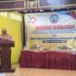 Foto. Ketua AWI Fakfak H. Tatag Y. Risthono, saat menyampaikan sambutan pada kegiatan sosialisasi bertajuk Kejahatan Cyber, Pemahaman Meta AI, dan Perpajakan di Era Digital yang dilaksanakan AWI Fakfak.