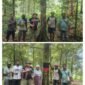 Foto. Plt. Kepala Dinas Perkebunan Fakfak Widhi Asmoro Jati, ST., MT., bersama para petani di salah satu wilayah Blok Penghasil Tinggi (BPT) Pala Tomandin.